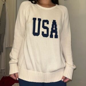USA Cream Sweater